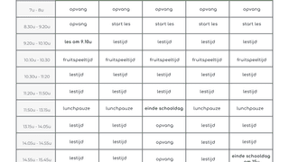 Schooluren website